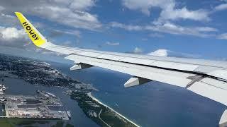 Spirit Airlines Airbus A320-200neo Takeoff from Ft. Lauderdale