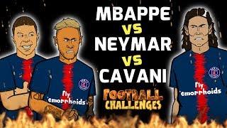 MBAPPE vs NEYMAR vs CAVANI: Football Challenges!