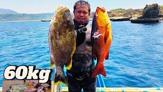 SPEARFISHING PHILIPPINES || RED BASS || LAST DAY IN CALAYAN ISLAND || MEL SPEARFISHING TV!