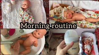 Vlog: Утро беби Борна Сони. Morning routine baby born!