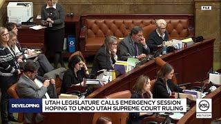 Utah Legislature calls emergency special session in effort to undo Utah Supreme Court ruling