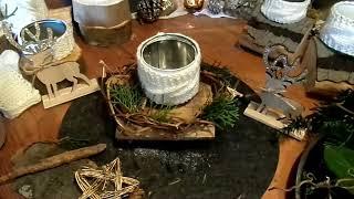 DIY/ Stern trifft  alte Dosen & Brennholz.... Upcycling /kostenfrei BASTELN