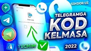 TELEGRAM OCHISHDA KOD KELMASA NIMA QILISH KERAK