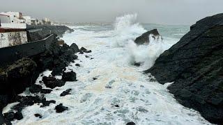 LIVE: Ponta Delgada Walk windy New Years Day 2025, São Miguel Açores Portugal - 01.01.2025 #weather