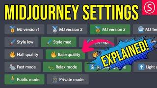 Midjourney Settings Explained - EASY Guide with Sample Images