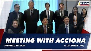 Meeting with Acciona 12/14/2022