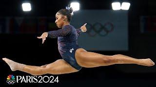 Jordan Chiles gets in the zone ahead of 2024 Paris Olympics at podium training | NBC Sports