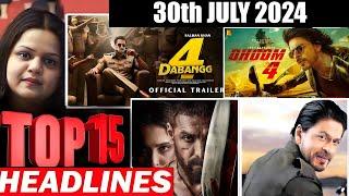 Top 15 Big News of Bollywood | 30th JULY 2024 | Salman Khan , Ramayana, Sunny Deol, Amir Khan