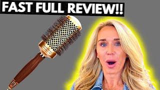 Olivia Garden NanoThermic Ceramic + Ion Round Thermal Hair Brush (not electrical) FULL REVIEW!