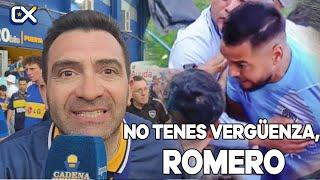 NO TENES VERGÜENZA, ROMERO. REACCIÓN CON LOS HINCHAS