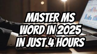 MS Word Full Course Video Tutorial For Beginners 2025