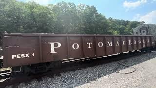 “Green Spring Special” pulling into Romney, WV (Potomac Eagle Scenic Railroad)