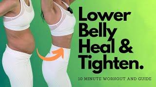 10-Min Postpartum Lower Belly Workout To Flatten & Tighten (Diastasis Recti Options)