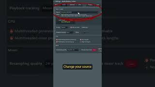 No Sound : AUDIO Source on FL Studio  #shorts