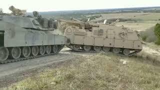 M1 Abrams Tank VS Hercules Recovery Vehicle (M88 ). Amazing Competition.