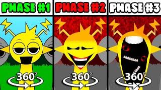 360° VR Phase 1 VS Phase 2 VS Phase 3 in Incredibox Sprunki Retake!