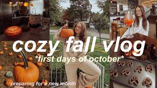 COZY FALL DAY IN MY LIFE VLOG  fall baking, preparing for october, fall hair & having a photoshoot