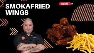 THE BEST "SMOKAFRIED BUFFALO WINGS" EVER! - Buffalo Chicken Wings | CHEF ROLO