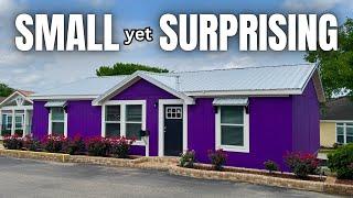 WOW, CUTEST lil' mobile home on the MARKET! Prefab House Tour