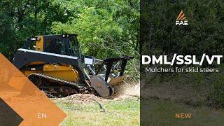 FAE DML/SSL - forestry mulcher for skid steers up to 75 hp, with Bite Limiter and Sonic technology