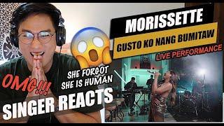 Morissette - Gusto Ko Nang Bumitaw (live band performance) | SINGER REACTION