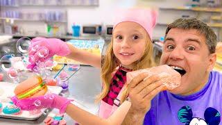 Nastya learns how to make soap for children at home - DIY Soap challenge