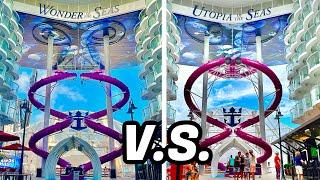 Utopia Vs. Wonder of the Seas: Comparing Royal Caribbean Sister Ships!