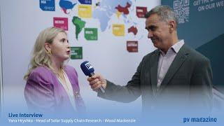 Intersolar2024 - Interview with Yana Hryshko, Head of Solar Supply Chain Research for Wood Mackenzie