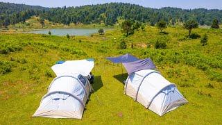 Two Tents, One Adventure with Friends: Camping with Decathlon Air Seconds 4.1 Inflatable Tent