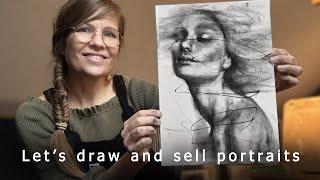 Artists! Avoid these 3 Mistakes | Expressive Charcoal Drawing Session