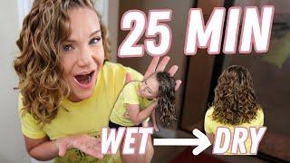 INSANELY FAST CURLY HAIR ROUTINE