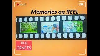 How to make Photo Frame from paper/ DIY Best Way of Gifting Photos to Friends / Camera Reel theme