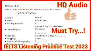 House Rental IELTS Listening | IELTS listening practice test {08/03/2023} with Answer | House Rental