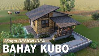 25sqm MINIMALIST SMALL FARM HOUSE  ¦ BAHAY KUBO DESIGN IDEA ¦ Digital Tour