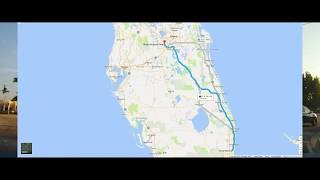 Driving from Boca Raton to Orlando, Florida - Disney World