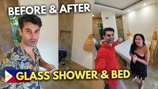 Fixing the Most Controversial Room in Our Philippine Home! Glass Shower & Bed Installation Reveal