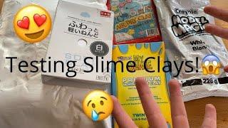 Testing Different Clays to make the BEST Butter Slime! Kalaska Slime Shop