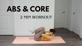 2 MINS ABS WORKOUT [At Home]