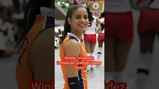 Beautiful Winifer Fernandez Dominican Volleyball player styles#shorts #youtubeshorts