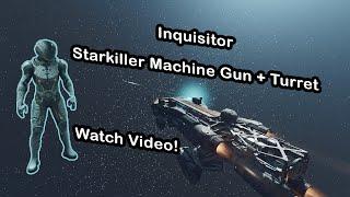 Inquisitor Starkiller Machine Gun + Turret #starfield #mods #gaming