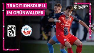 TSV 1860 München – F.C. Hansa Rostock, Highlights mit Live-Kommentar | 3. Liga | MAGENTA SPORT