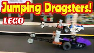 MOC LEGO race JUMPING DRAGSTER custom jump track DRAG BRICK racing speed strip champions