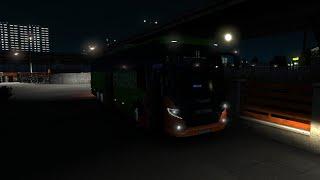 Euro Truck Simulator 2.Bus Terminal.Scania Touring start from Bratislava to Wroclaw — PC Gameplay!