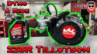 Tillotson 228cc MKII High Performance Racing Engine ~ Dyno & Ride