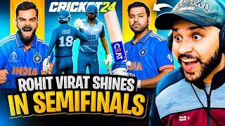 Kohli & Rohit Shine in WORLD CUP Semi Final | Cricket 24