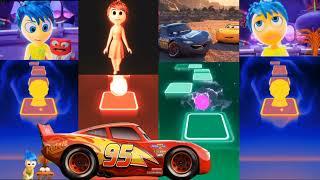 Inside Out 2:  Lighting McQueen: Disgust Coffin Dance 🪩 Tiles Hop #coffindance