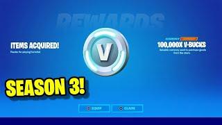 How to Get FREE V BUCKS NOW in Fortnite Season 3!