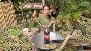 All about snakes recipes: Snake steamed with pineapple and snake soup with frogs recipe