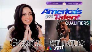 @GabrielHenriqueMusic FAN reacts to AGT // Something  Beautiful