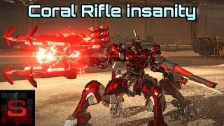 CRAZY Coral rifle S rank build! (Armored core 6 PvP)